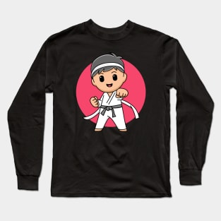 cute karate Long Sleeve T-Shirt